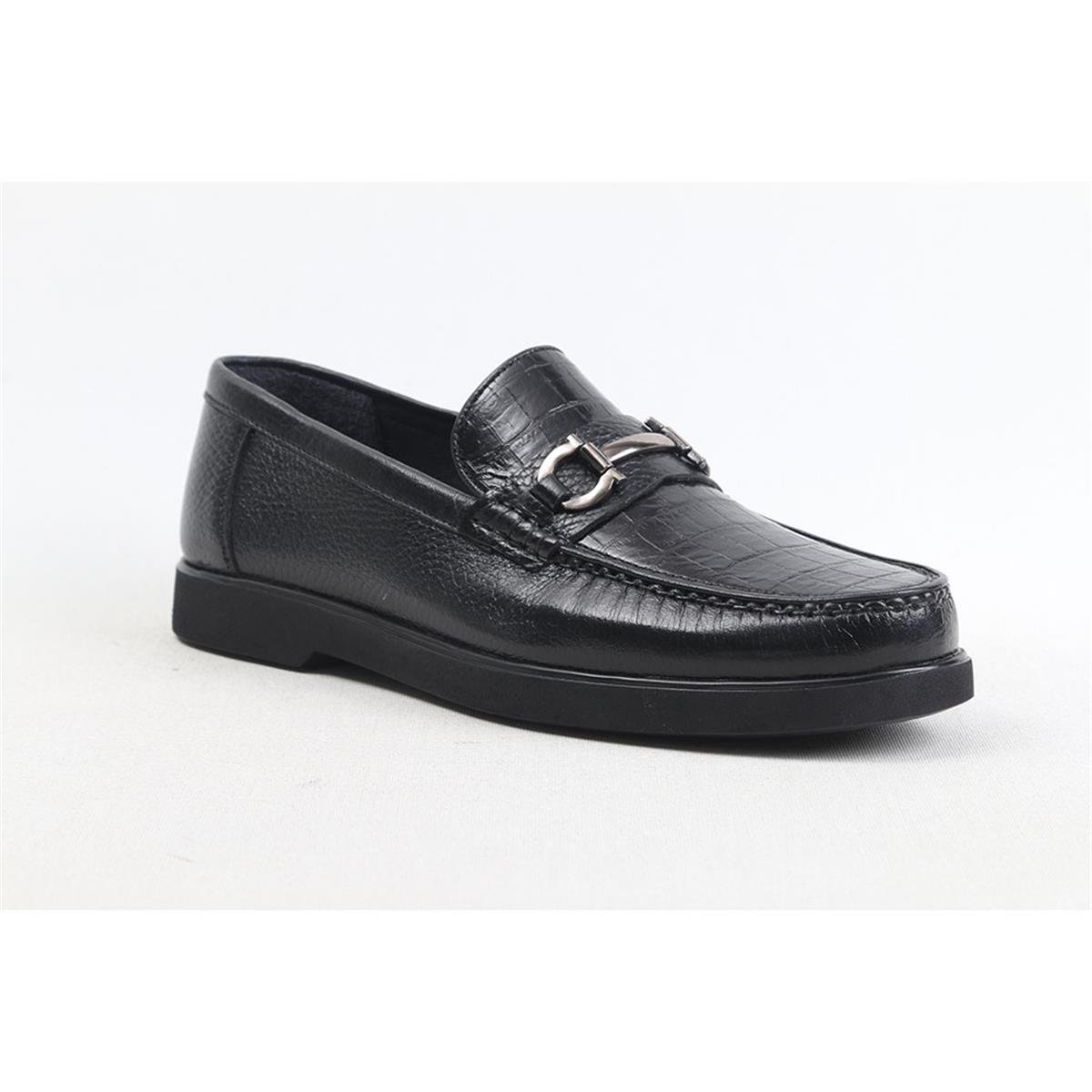 ULUS 1004 TOKALI CROCO SİYAH EVA LOAFER AYAKKABI