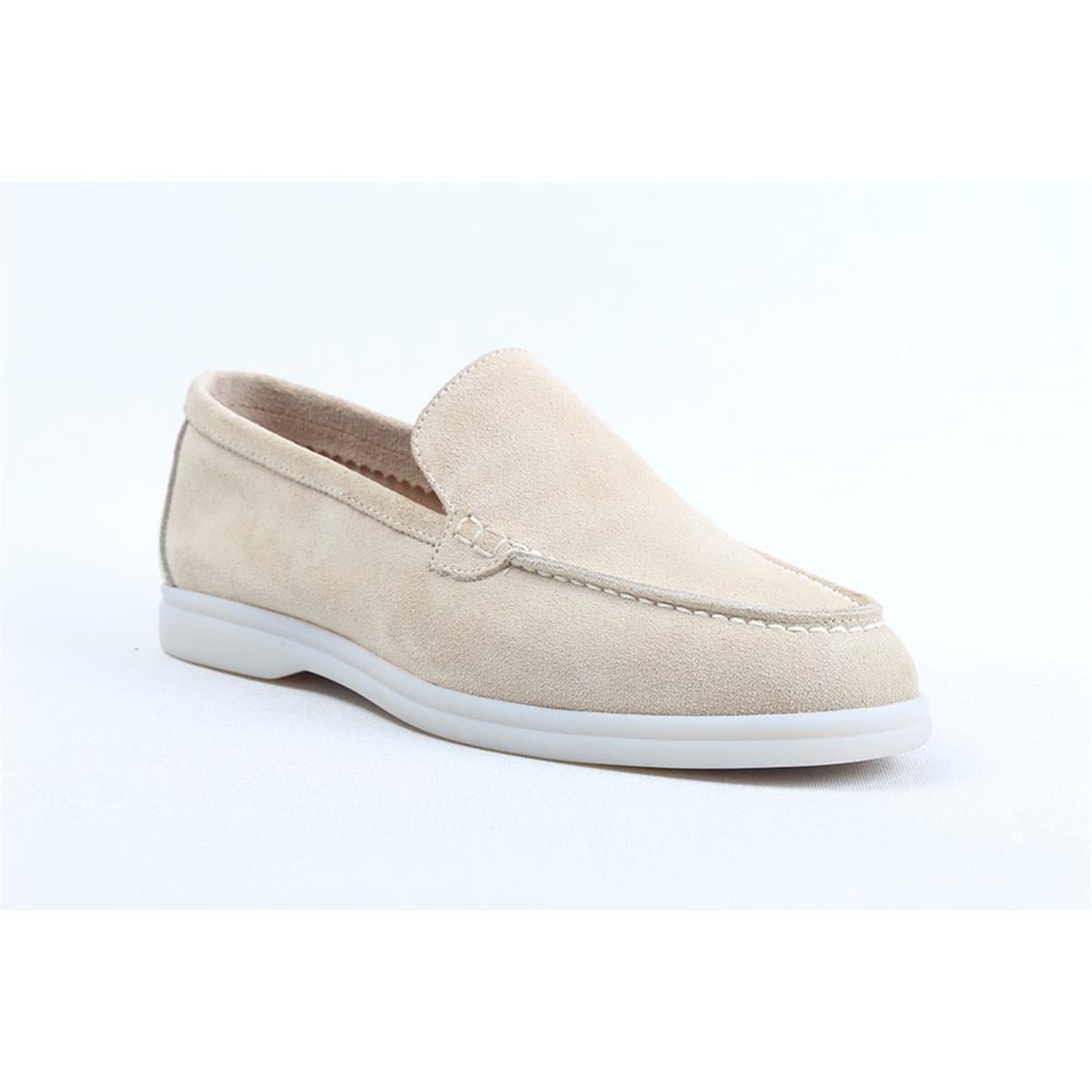 ULUS 108 LP BEJ SÜET LOAFER AYAKKABI
