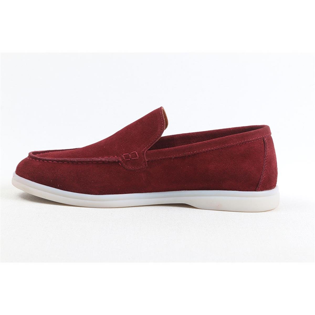 Ulus 108 Lp Bordo Süet Loafer Ayakkabi