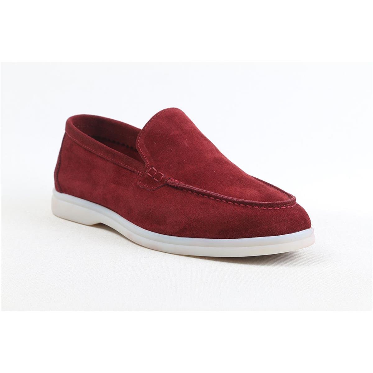 Ulus 108 Lp Bordo Süet Loafer Ayakkabi