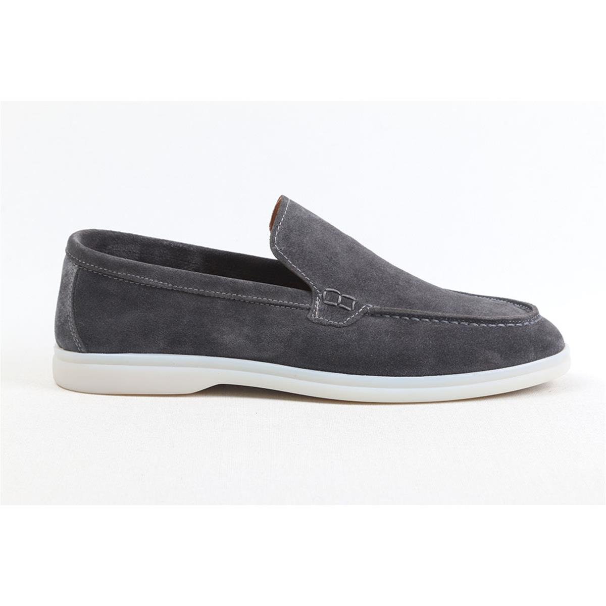 ULUS 108 LP SİLVER GRİ SÜET LOAFER AYAKKABI