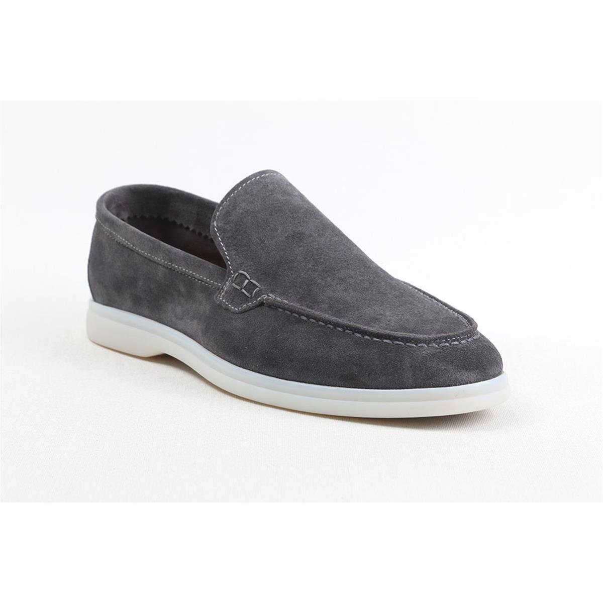 ULUS 108 LP SİLVER GRİ SÜET LOAFER AYAKKABI