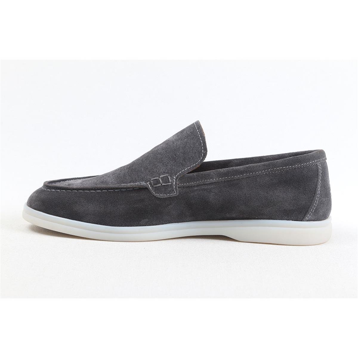 ULUS 108 LP SİLVER GRİ SÜET LOAFER AYAKKABI