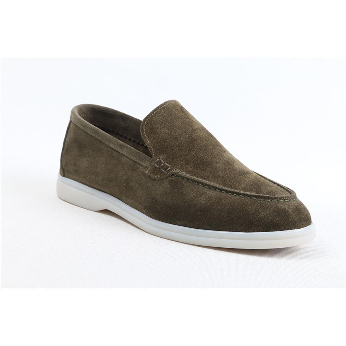 ULUS 108 LP YEŞİL SÜET LOAFER AYAKKABI