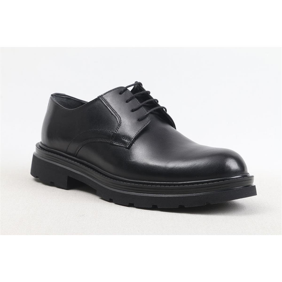 ULUS 1101-2 DÜZ SİYAH LOAFER AYAKKABI