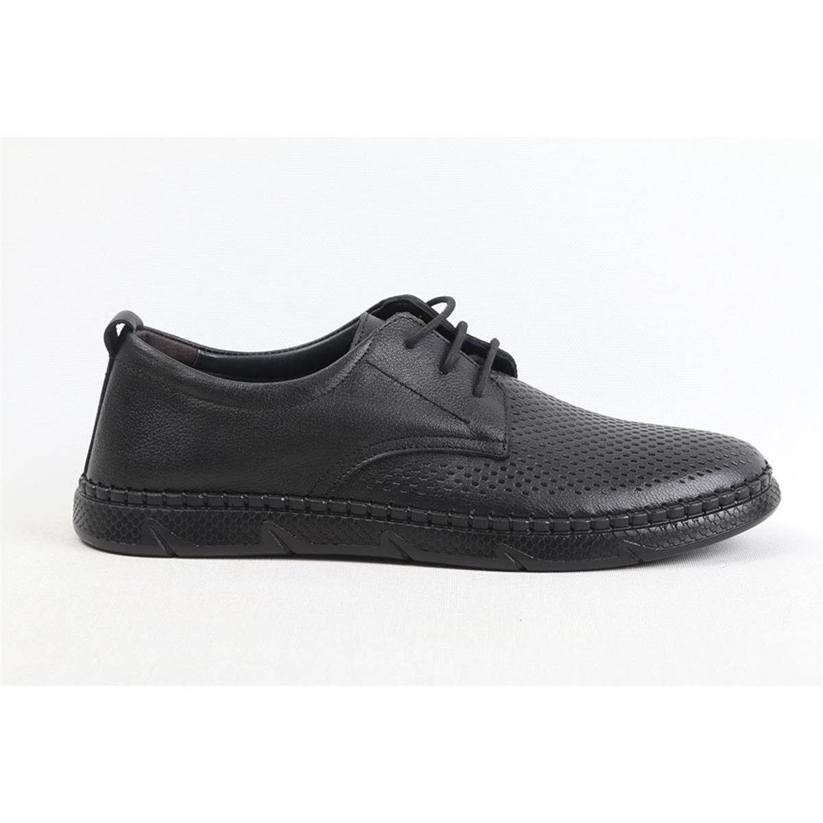 ULUS 1823 DELİKLİ SİYAH CASUAL AYAKKABI