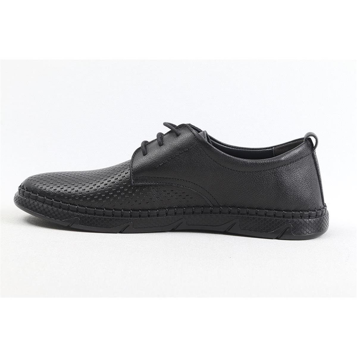 ULUS 1823 DELİKLİ SİYAH CASUAL AYAKKABI