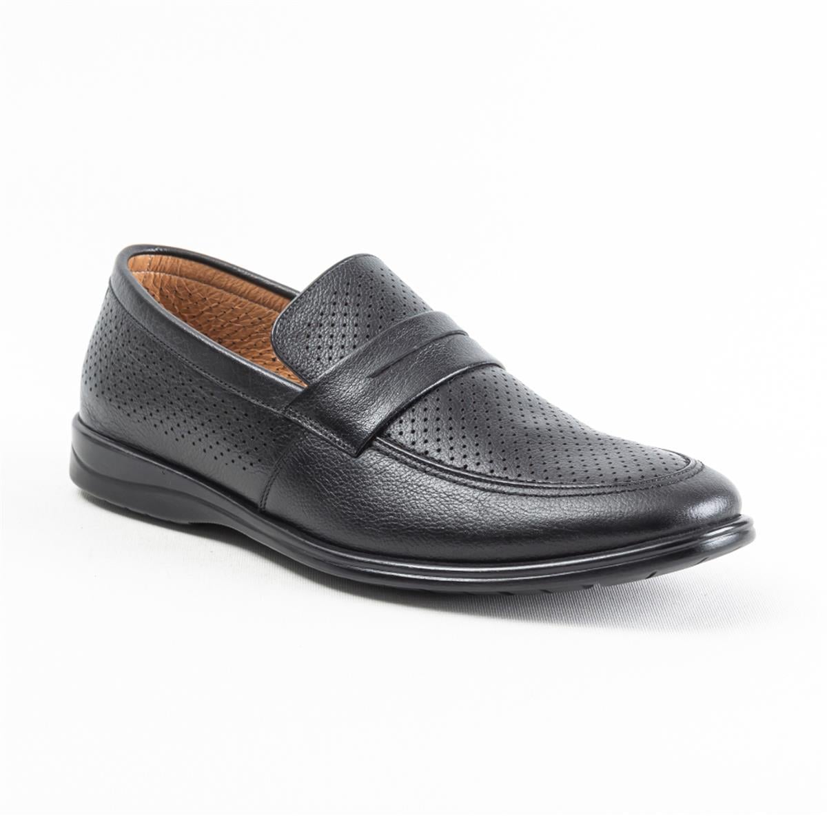 Ulus 1989-2 Delikli Siyah Comfort Ayakkabı