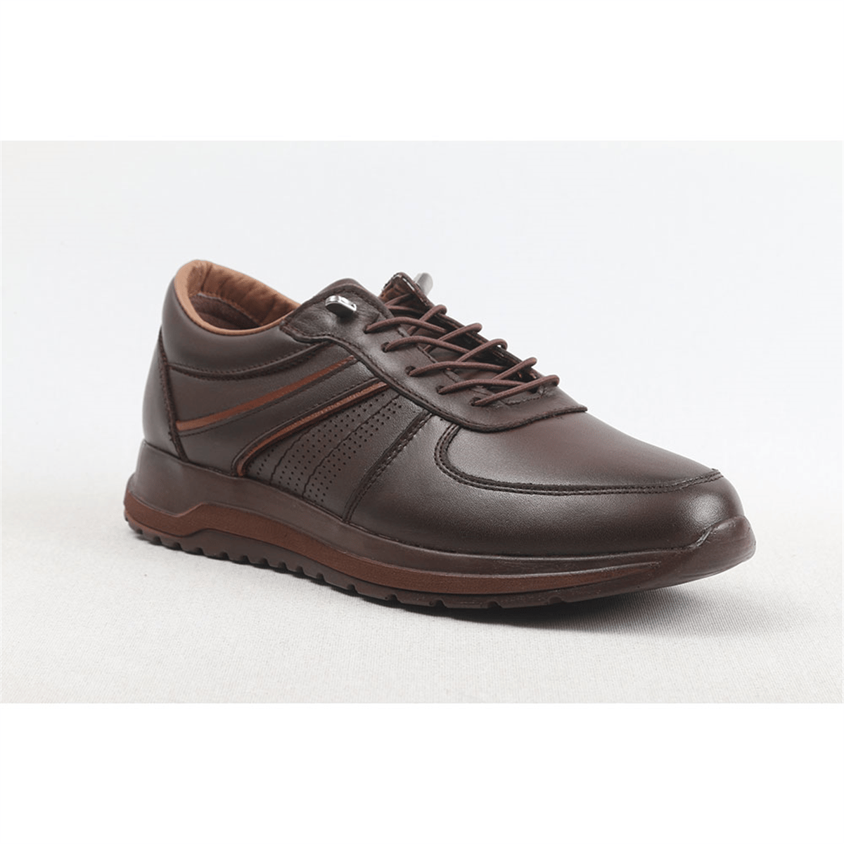 ULUS 20032 KAHVE LAZERLİ SNEAKER SPOR AYAKKABI