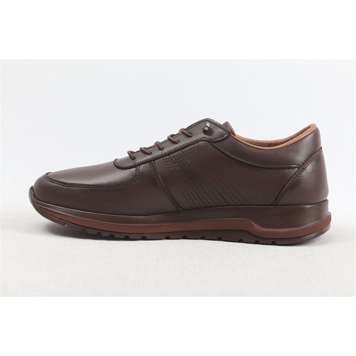 ULUS 20032 KAHVE LAZERLİ SNEAKER SPOR AYAKKABI