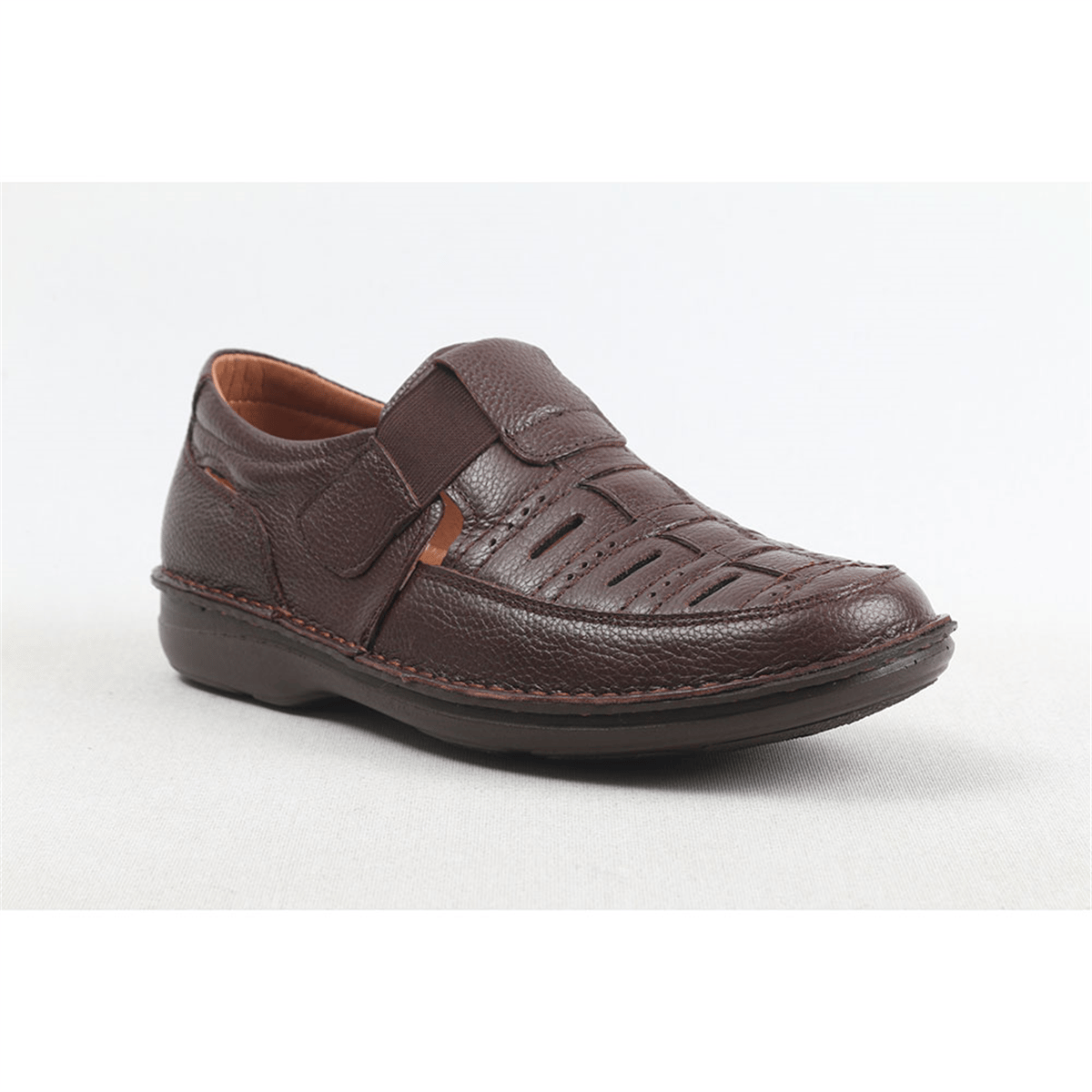 ULUS 2115-10 KAHVE SANDALET POLİ