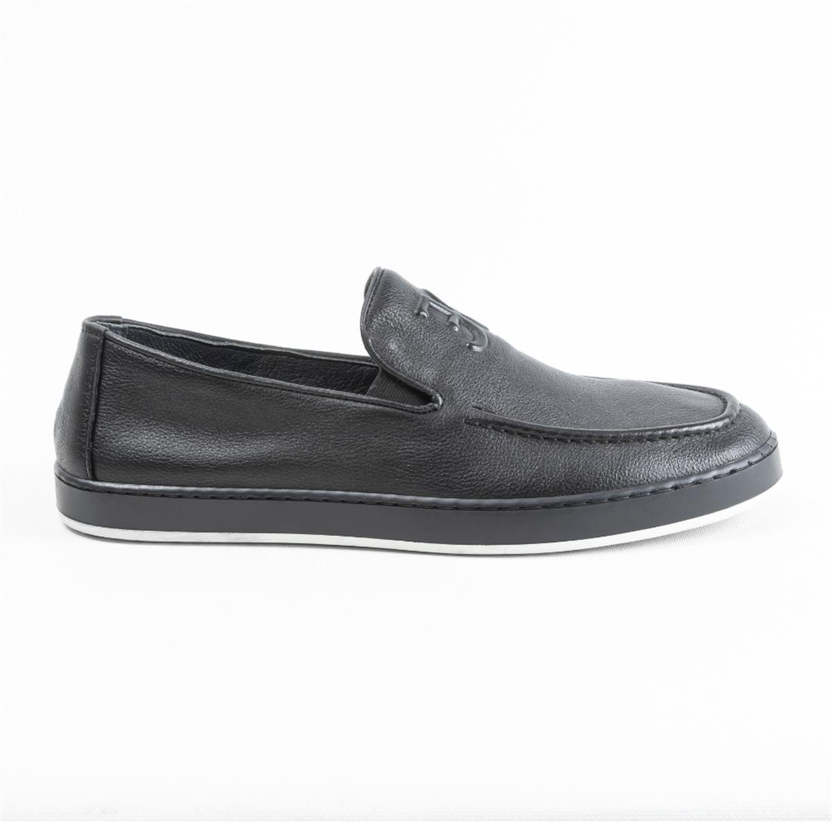 Ulus 2118 Siyah Fb Baskı Loafer Ayakkabı