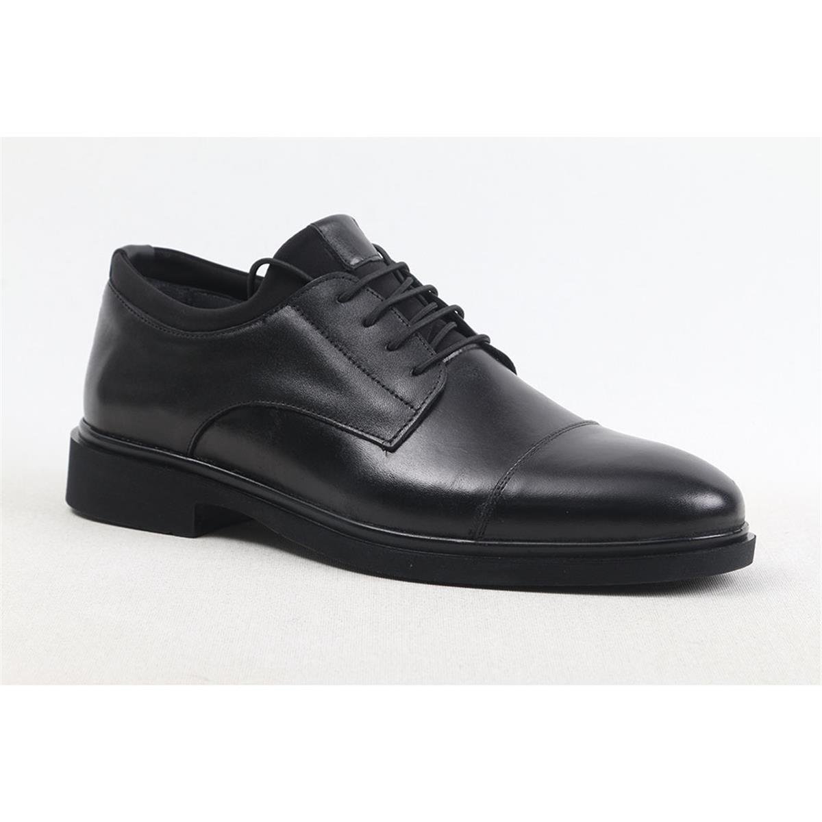 ULUS 2145 MASKARETLİ BAĞLI LASTİKLİ SİYAH CASUAL AYAKKABI