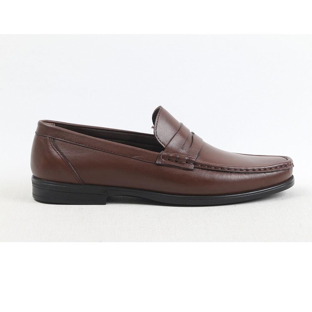 ULUS 2246-2 KAHVE POLİ LOAFER AYAKKABI
