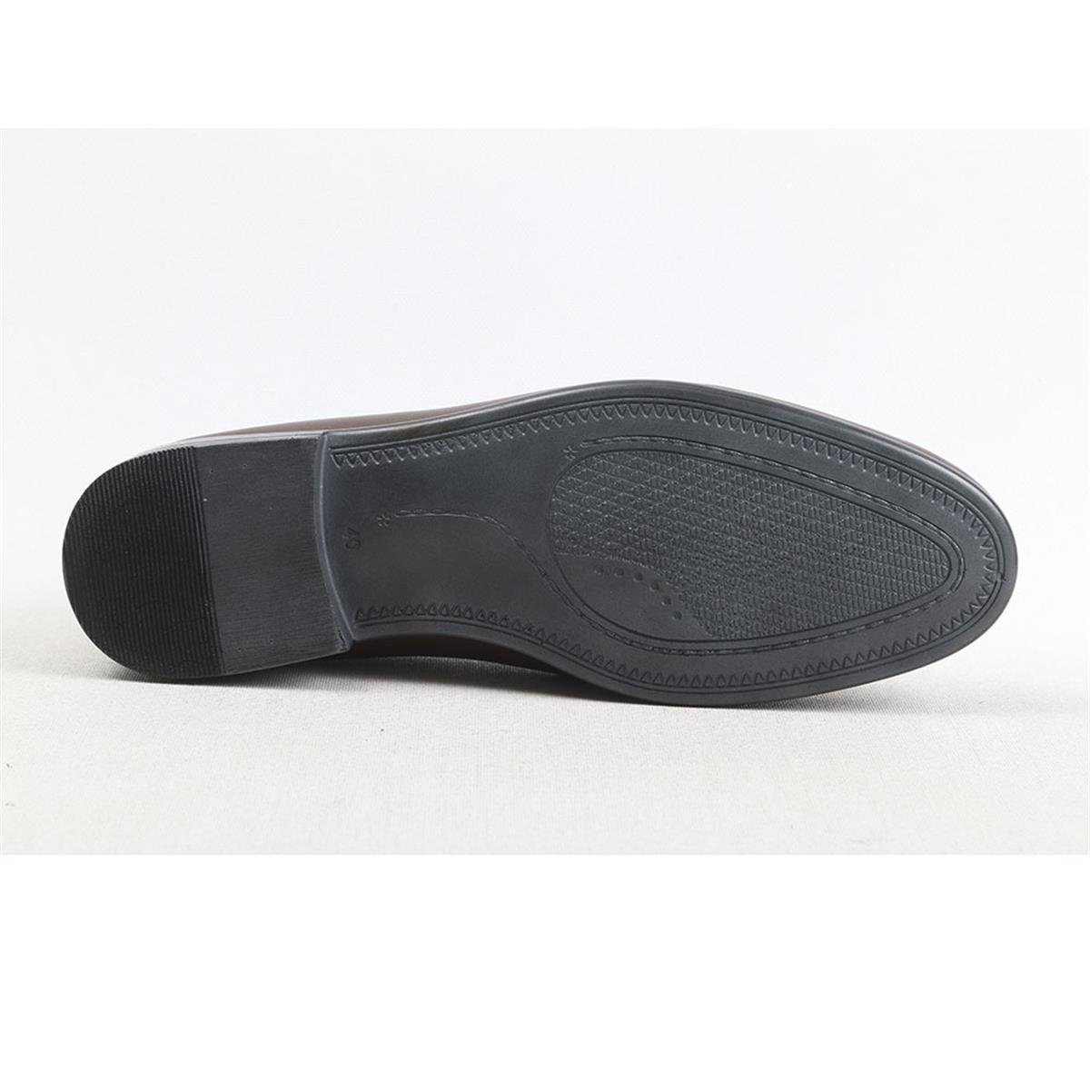 ULUS 2246 SADE KAHVE LOAFER AYAKKABI