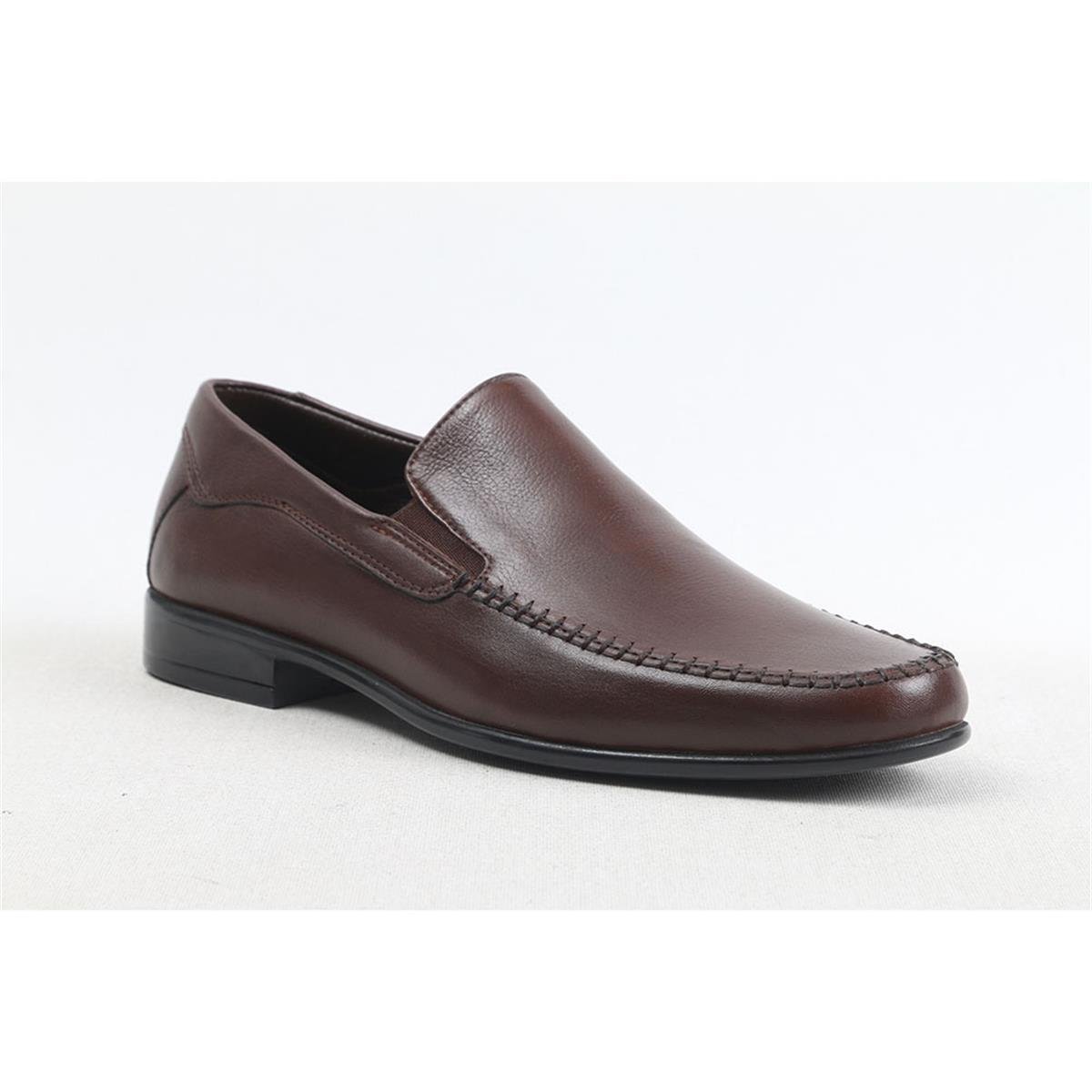 ULUS 2246 SADE KAHVE LOAFER AYAKKABI