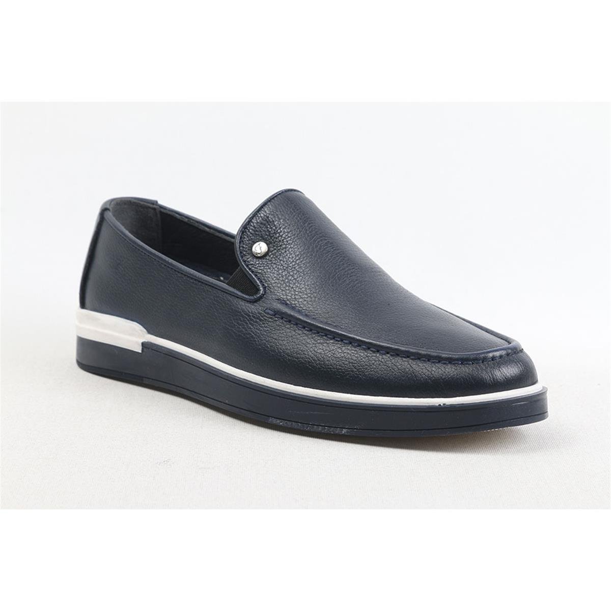ULUS 240 FİTİLLİ LACİVERT LOAFER AYAKKABI