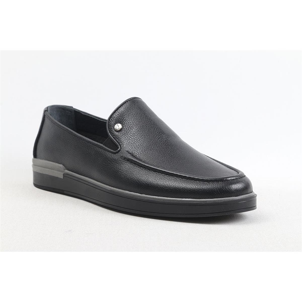 ULUS 240 FİTİLLİ SİYAH LOAFER AYAKKABI