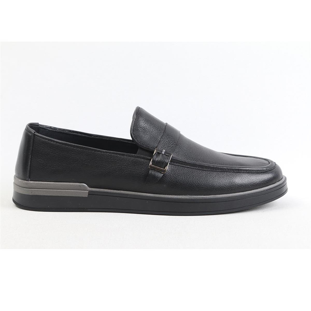 ULUS 245 SİYAH TOKALI LOAFER AYAKKABI