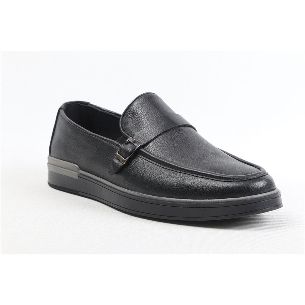 ULUS 245 SİYAH TOKALI LOAFER AYAKKABI
