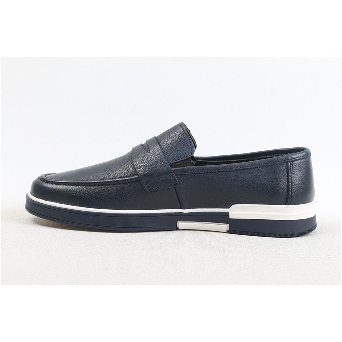 ULUS 252 FİYONKLU LACİVERT LOAFER AYAKKABI