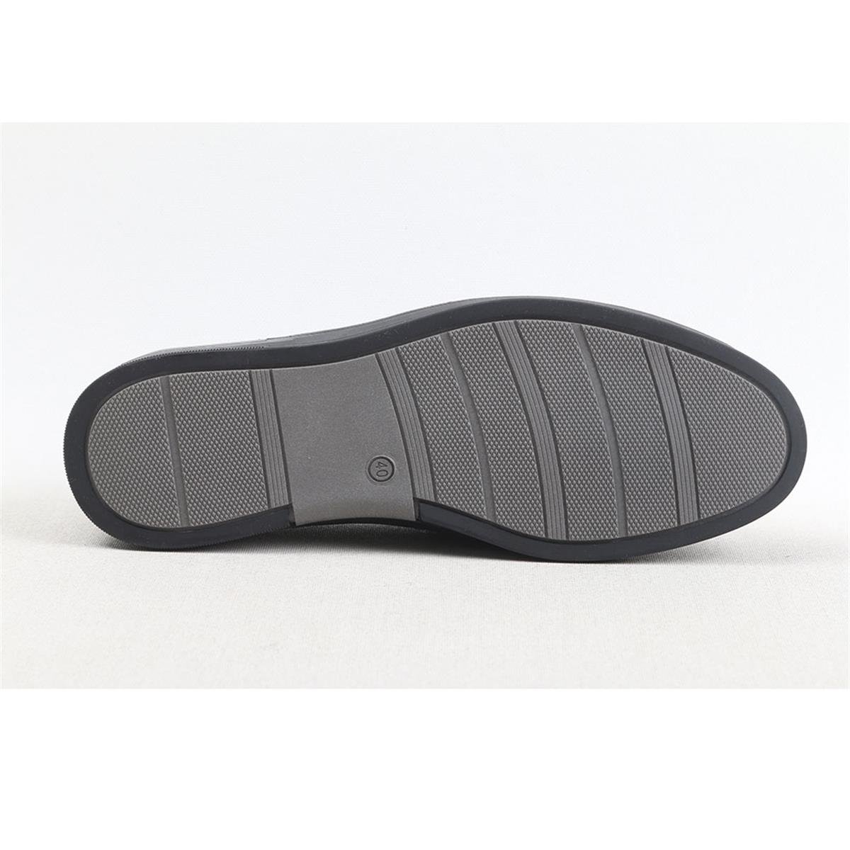 ULUS 252 FİYONKLU SİYAH LOAFER AYAKKABI