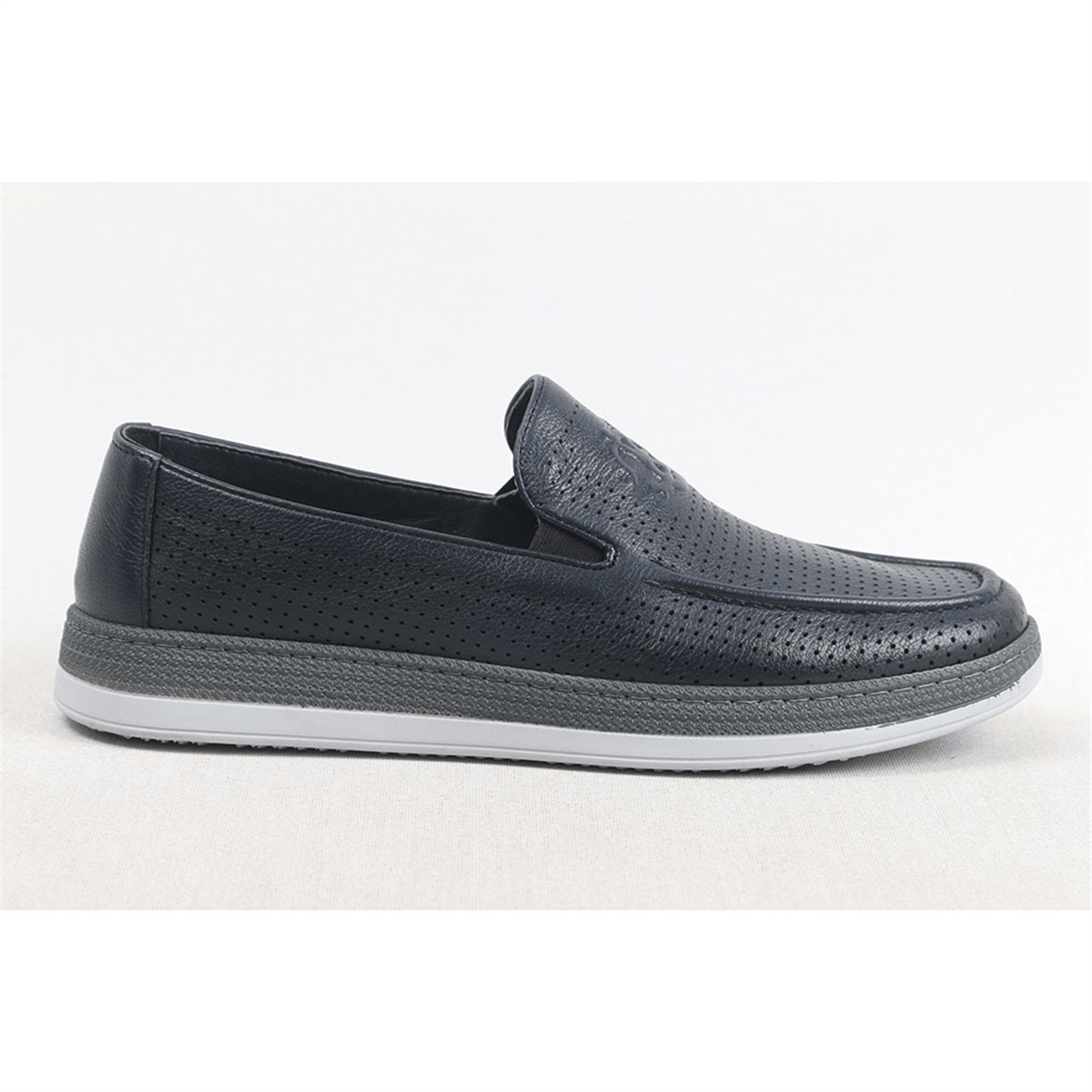 ULUS 300 LACİVERT DELİKLİ LOAFER AYAKKABI