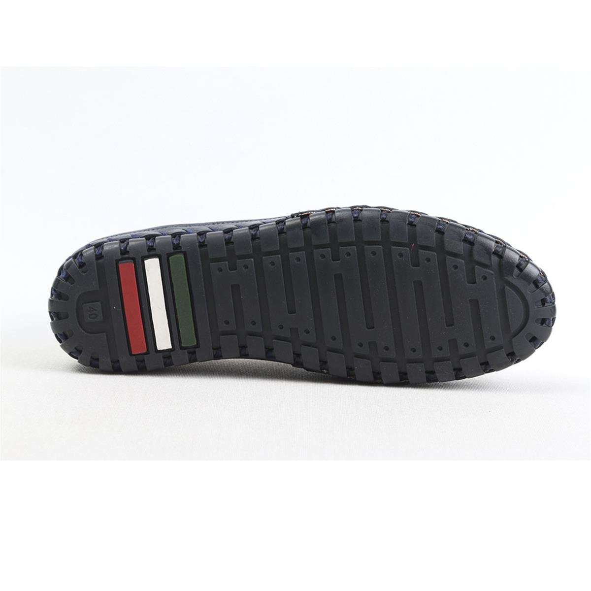 ULUS 3000 DELİKLİ BEYAZ LOAFER AYAKKABI