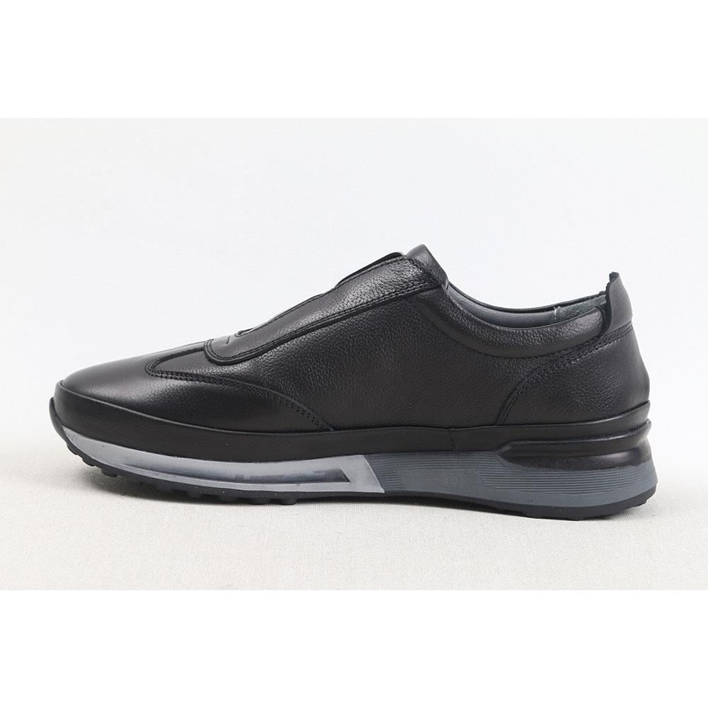 ULUS 313 LASTİKLİ SİYAH TERMO SNEAKER SPOR AYAKKABI