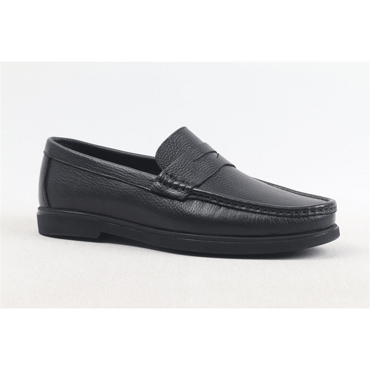 ULUS 3208 FİYONKLU SİYAH LOAFER AYAKKABI