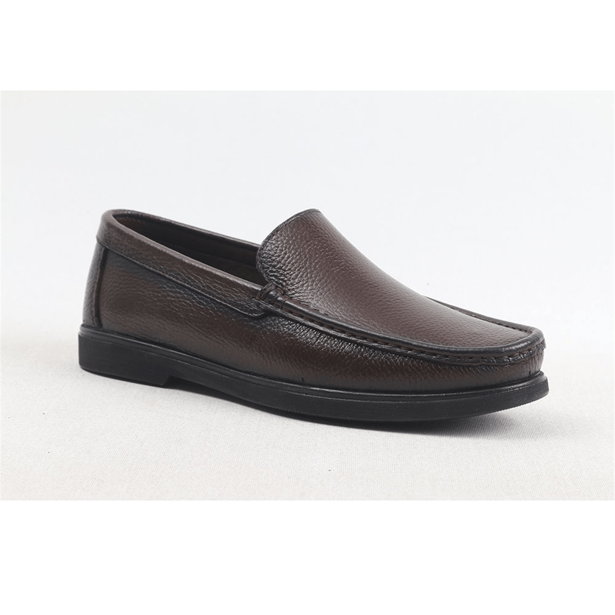 ULUS 3210 DÜZ FİTİLLİ KAHVE LOAFER AYAKKABI