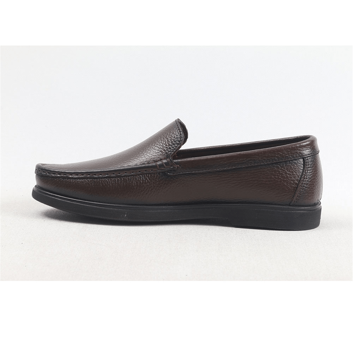 ULUS 3210 DÜZ FİTİLLİ KAHVE LOAFER AYAKKABI