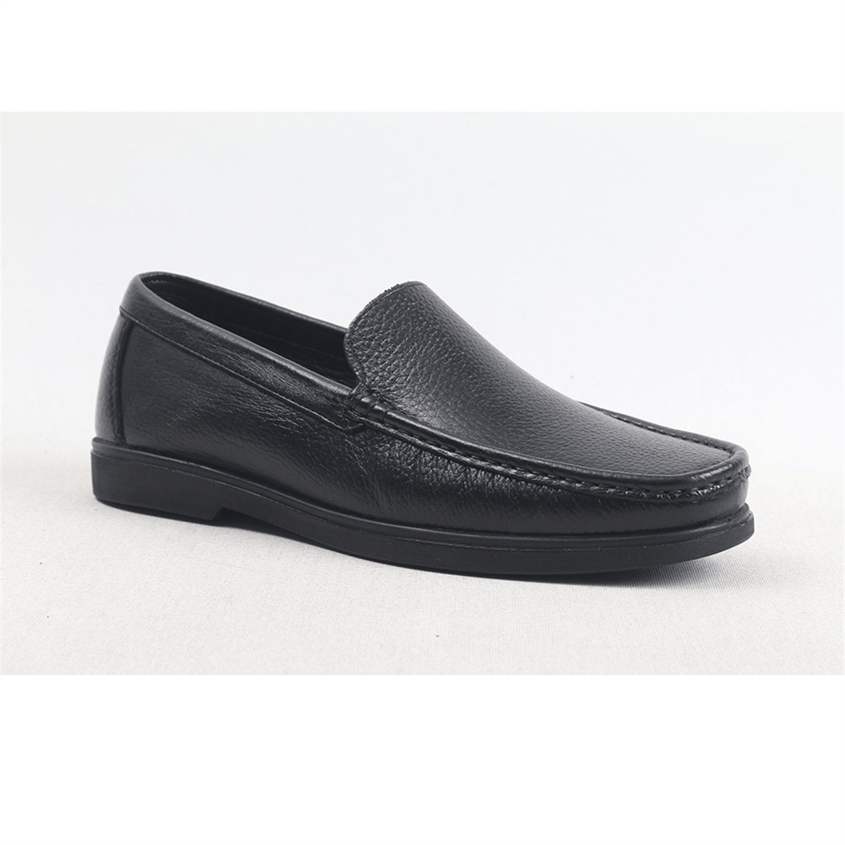ULUS 3210 DÜZ FİTİLLİ SİYAH LOAFER AYAKKABI