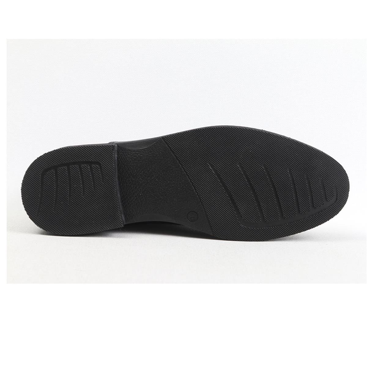 ULUS 401 BAĞSIZ DÜZ SİYAH COMFORT AYAKKABI