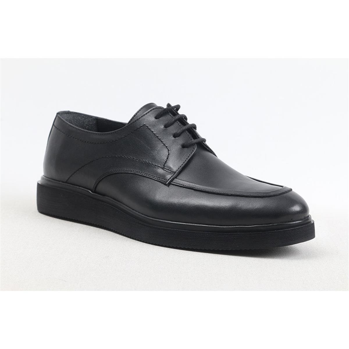 ULUS 4013 POLİ SİYAH AYNALI BAĞLI CASUAL AYAKKABI