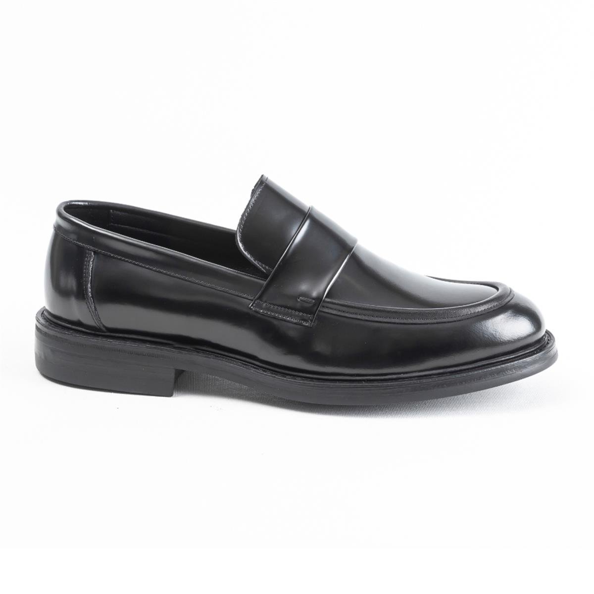 Ulus 4243 Siyah Açma Loafer Ayakkabı