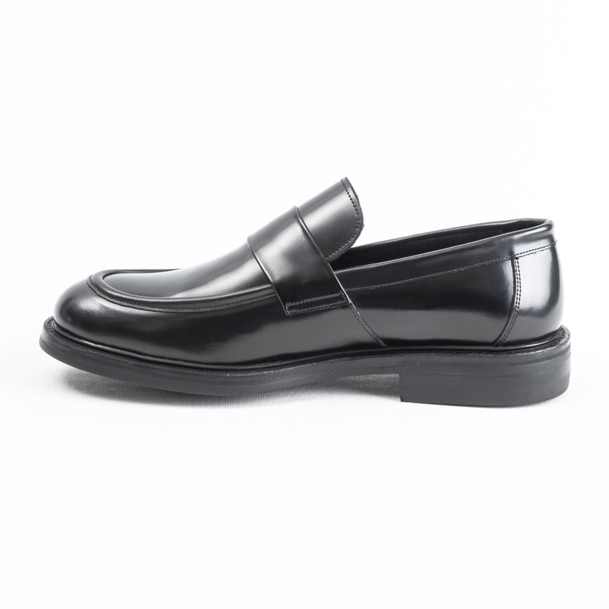 Ulus 4243 Siyah Açma Loafer Ayakkabı