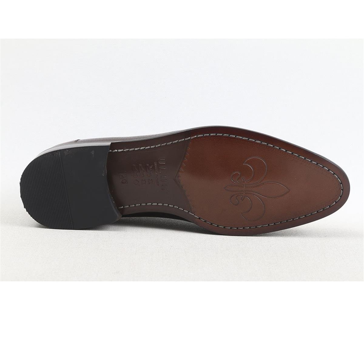 ULUS 4401 CROCO BASKILI KAHVE JURDAN KLASİK AYAKKABI