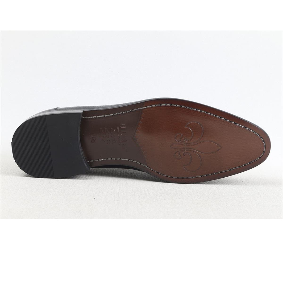 ULUS 4401 CROCO BASKILI SİYAH JURDAN KLASİK AYAKKABI