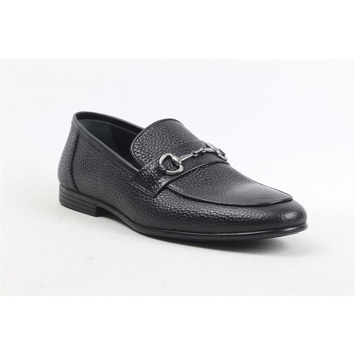 ULUS 442 SİYAH TOKALI LOAFER AYAKKABI