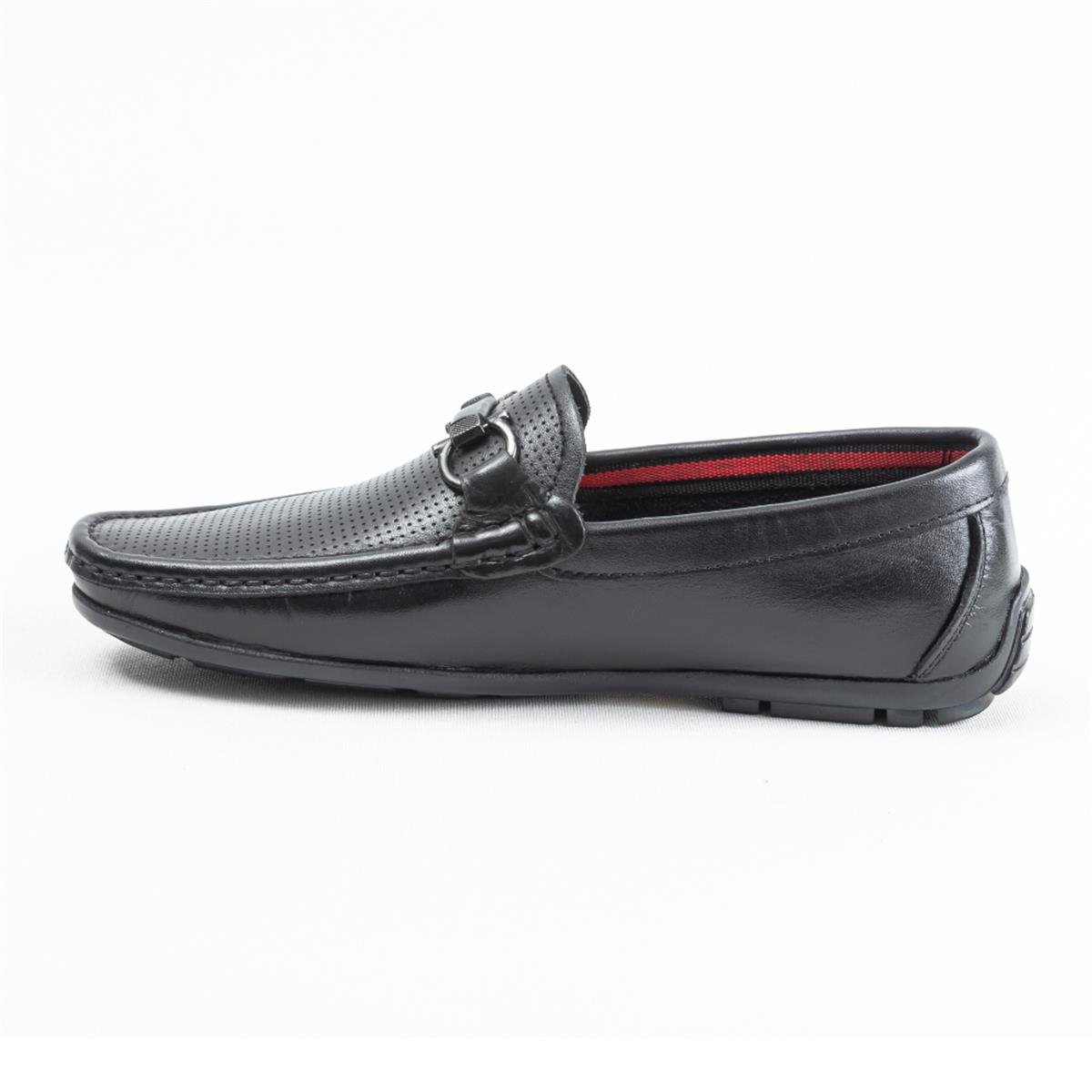 Ulus 4640 Siyah Baskılı Loafer Ayakkabı