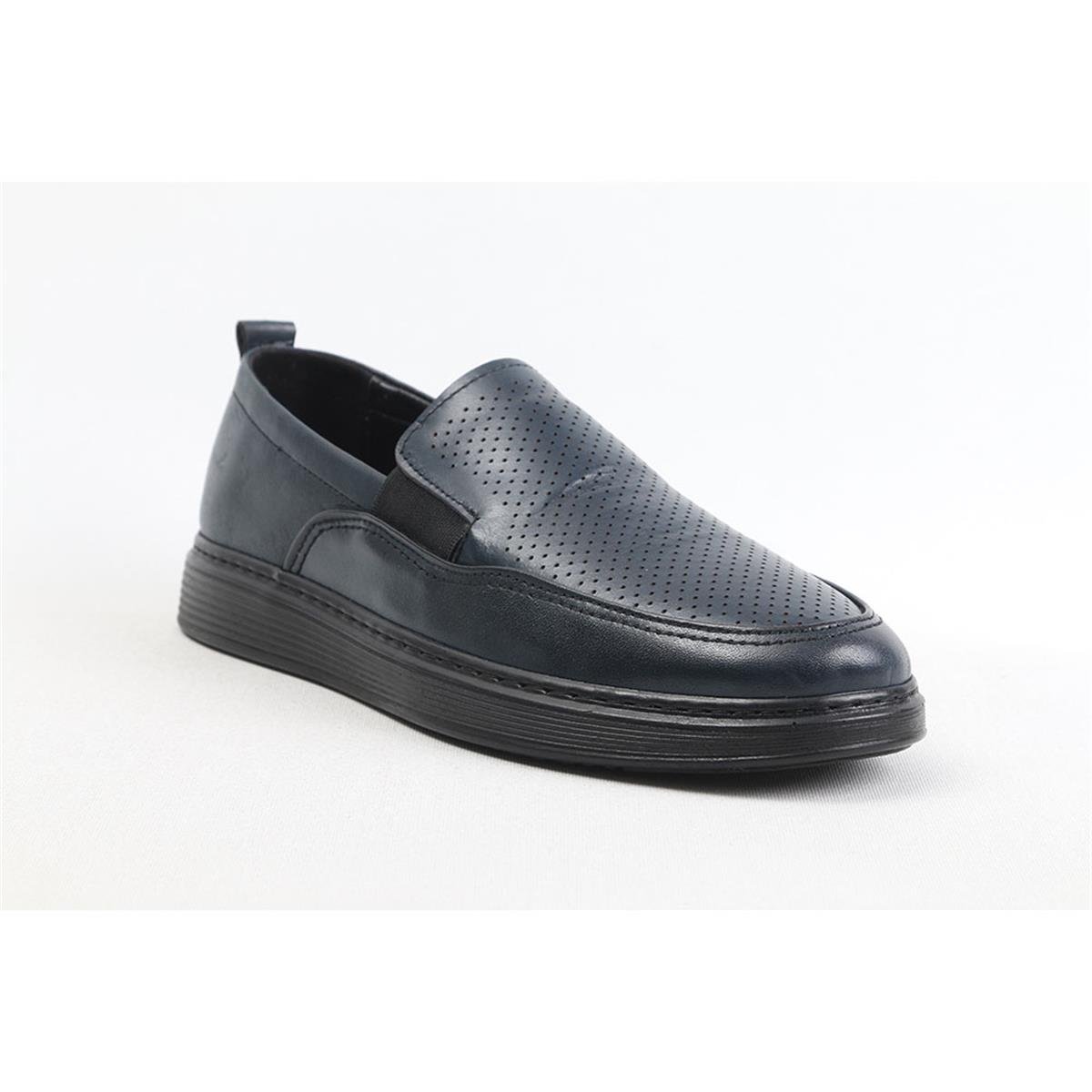 ULUS 490 DELİKLİ AYNALI LACİVERT CASUAL AYAKKABI