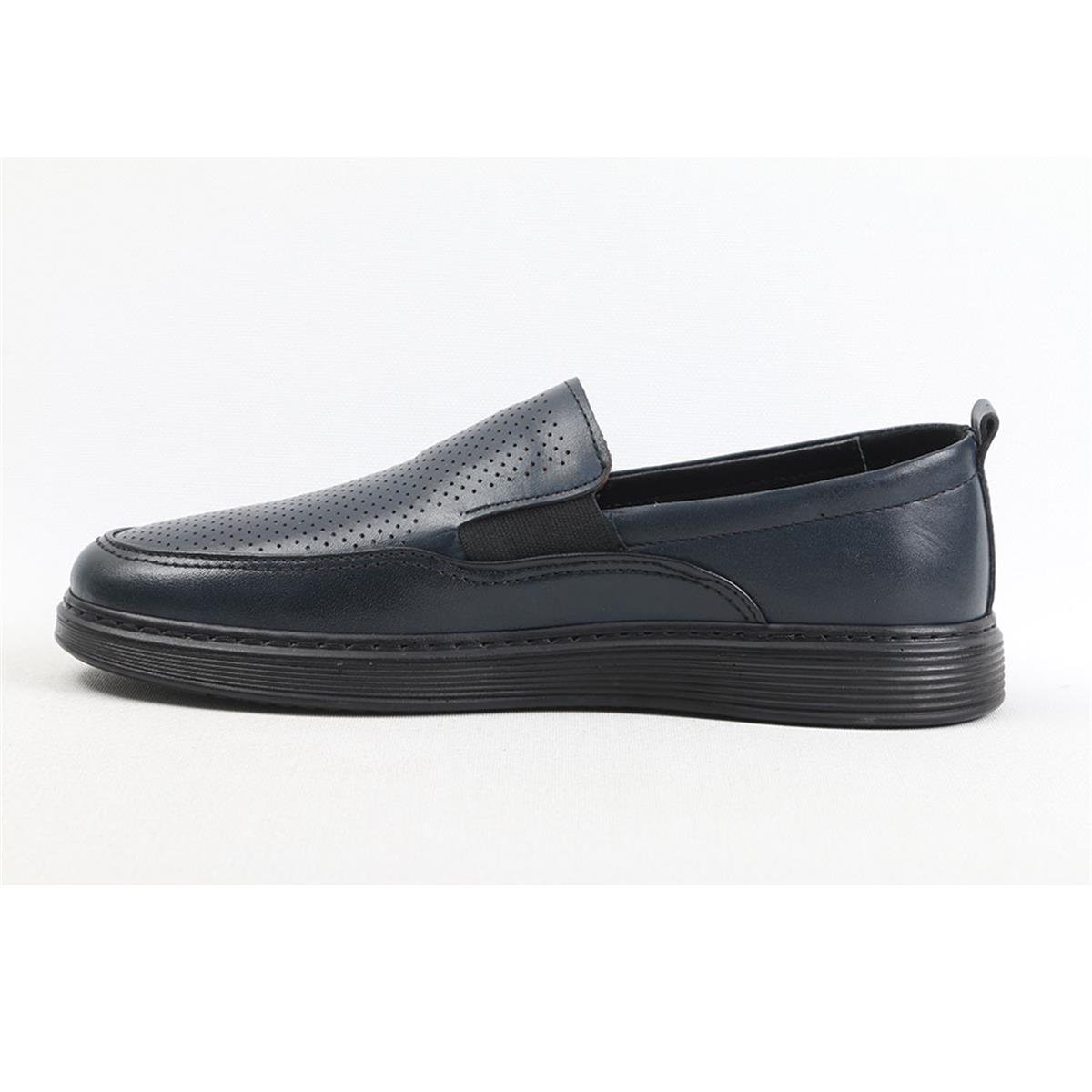 ULUS 490 DELİKLİ AYNALI LACİVERT CASUAL AYAKKABI