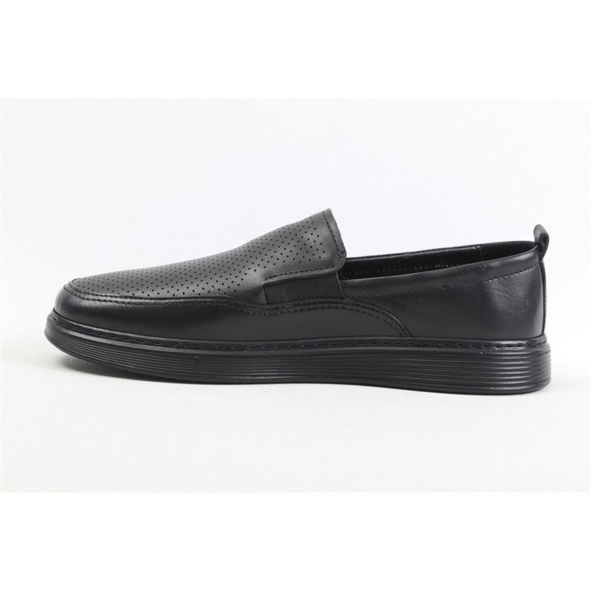ULUS 490 DELİKLİ AYNALI SİYAH CASUAL AYAKKABI