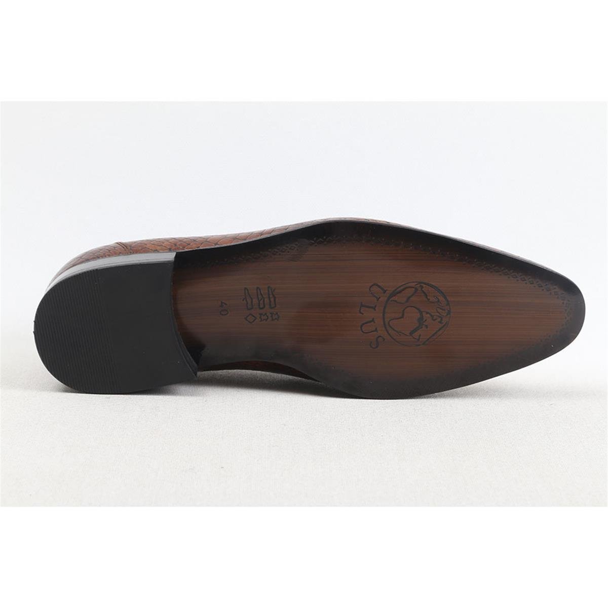 ULUS 49001 CROCO SİYAH KLASİK NEOLİT AYAKKABI