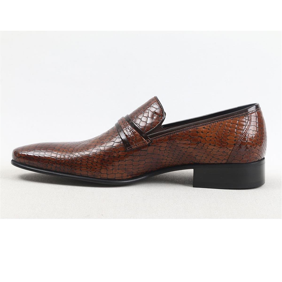 ULUS 49001 CROCO TABA KLASİK NEOLİT AYAKKABI
