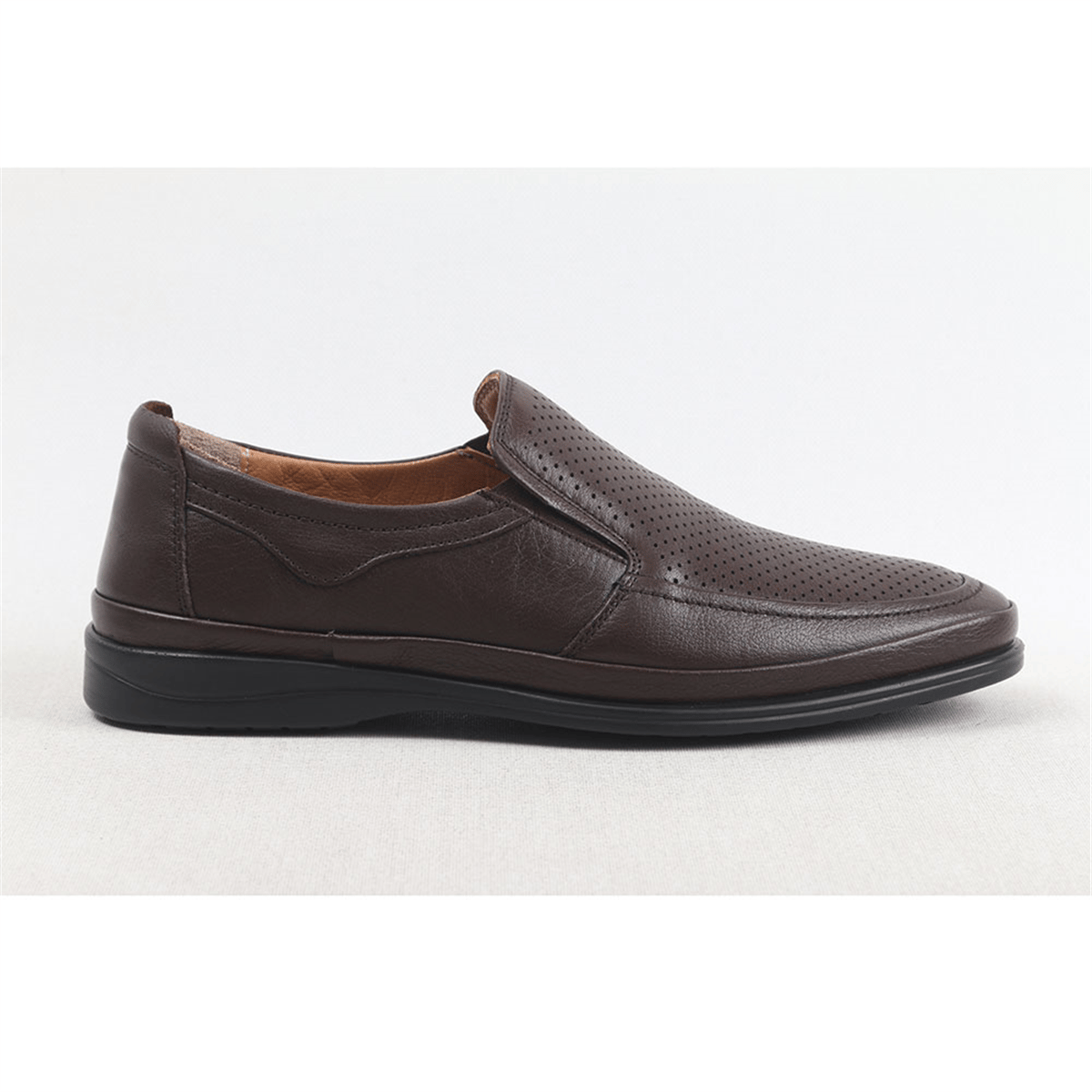 ULUS 5073-1 DELİKLİ KAHVE COMFORT AYAKKABI