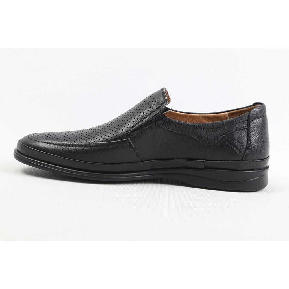 ULUS 5073-1 DELİKLİ SİYAH COMFORT AYAKKABI