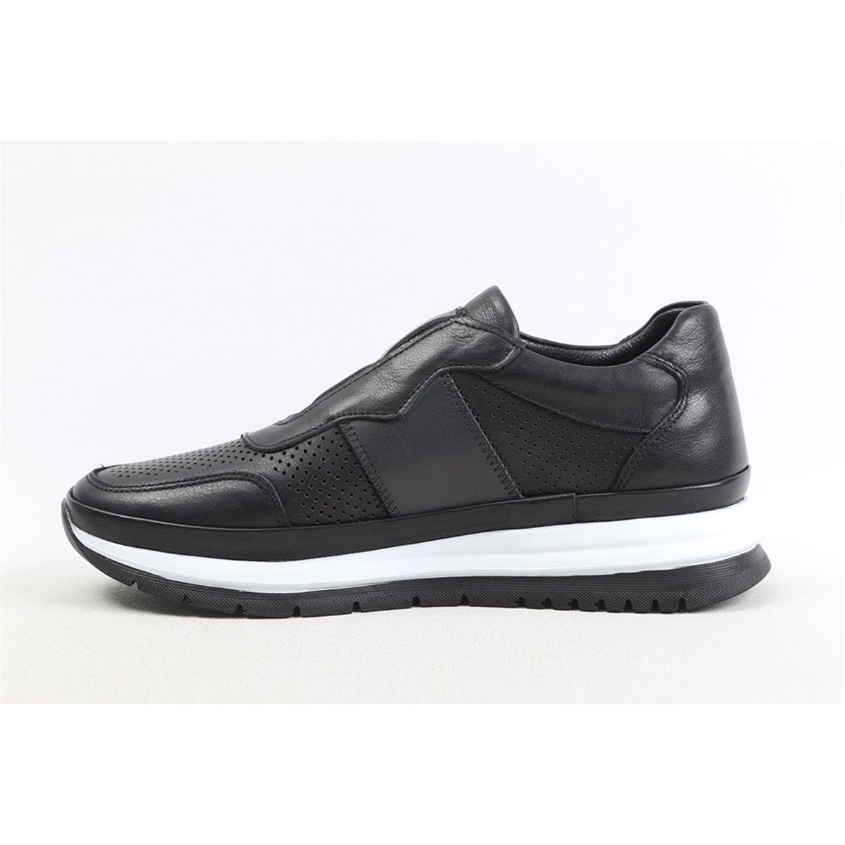 ULUS 530 DELİKLİ SİYAH SNEAKER SPOR AYAKKABI
