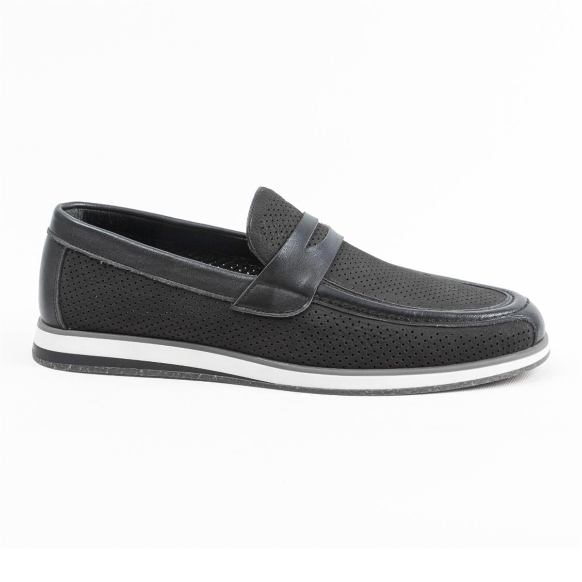 Ulus 5526 Siyah Nubuk Loafer  Ayakkabı